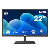 TuTu 21,5 Zoll LED Monitor Full HD 75HZ 5ms Eye Care (1920 x 1080, VGA HDMI VESA 100 *...