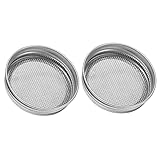 2 Stück Keimdeckel Robuster Edelstahl-Deckelfilter Einmachglas Keimdeckel Teefilterdeckel...