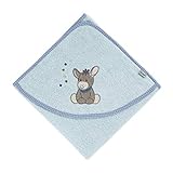 Sterntaler Baby Handtuch Kapuze - Kapuzenhandtuch EMMI - Badeponcho- 100% Baumwolle,...