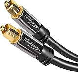 KabelDirekt – TOSLINK-Kabel, optisches Audiokabel – 5 m – Glasfaserkabel...