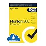 Norton 360 Premium 2024 | 10 Geräte | Antivirus | Secure VPN | Passwort-Manager...