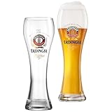 Weizenbiergläser Erdinger, 2-er Set, je 500 ml