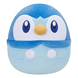 Bizak Squishmallow Piplup, 25 cm, offizielles Pokemon-weiches Plüschkissen (63220037)