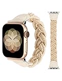 TOYOUTHS kompatibel mit Apple Watch Armband Damen 41mm 40mm 38mm, Geflochten...