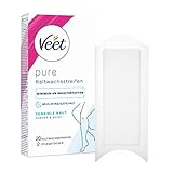 Veet Pure Kaltwachsstreifen für Körper, Arme & Beine - Haarentfernung für sensible Haut...