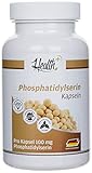 Health+ Phosphatidylserin - 120 Kapseln mit 100 mg Phosphatidylserin pro Kapsel, aus Soja,...