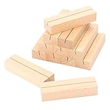 12 Stück Tischkarte Inhaber, 10x3x2cm Natürliches Massivholz Kartenhalter Platzkarte,...