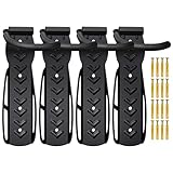 4 x WELLGRO Wand Fahrradhalter - Stahl Fahrrad Wandhalterung - Fahrrad Haken -...