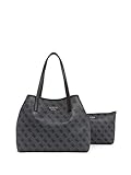 Guess Damen Vikky Handbag, Black (Coal/Coa), Einheitsgröße