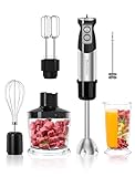 Benefast Elektrische Stabmixer 6 in 1 Stainless Steel Pürierstab Set, 1000W...