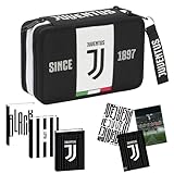 School Pack Juventus Federmäppchen Juventus + Tagebuch Juventus + 5 Maxi-Hefte für die...