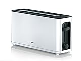 Braun Household HT 3110 WH Toaster | Langschlitz | Extrabreite Toastkammer |...