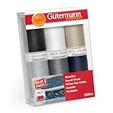 Gütermann creativ 734000-1 Allesnäher-Nähgarn-Set, 250 m x 6 Spulen, Multi 734000-6,...