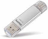 Hama 64 GB USB Stick mit USB 3.0 und USB 3.1-Type-C (2-in-1 Speicherstick, z.B. für...