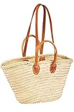 ORIGINAL Ibiza Tasche Korbtasche Strandtasche Cesta 55cm groß | Marokkanische Palmblatt...