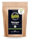 Biotiva Weizengras Bio 500g - Weizengrasspulver - Junges Weizengrass-Pulver aus...