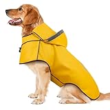 Hunderegenmantel DQGHQME Regenjacke Hunde Reflektierend, Regenmantel Hund...