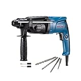 DongCheng Bohrhammer 800W, Schlagenergie 2.8 J, Leerlaufdrehzahl 0-1200U/min, mit 4 Drill...