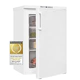 Exquisit Gefrierschrank GS80-HE-040D weiss | Tiefkühlschrank klein 91 l Nutzinhalt | 4...