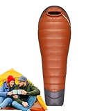 Winter Ultraleichter Daunenschlafsack, kompakter Mumiensack für Erwachsene, ideal für...