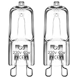 HLJS G9 Halogen Backofenlampe 40W 230V 500 Grad, Oven Lampe, Halogen Leuchtmittel für...