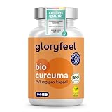 Bio Curcuma + Bio Schwarzer Pfeffer - 240 Kapseln - 4500mg Bio Kurkuma Pulver...