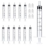 20pack 3 ml Spritze,Kunststoff Spritzen mit Deckel, Sterile Spritzen zum...