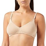 Nur Die Damen Baumwoll BH Bra, Haut, 80B EU