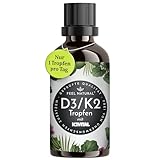 Vitamin D3/K2 Tropfen (50 ml) - 1000IE Vitamin D3 pro Tropfen - Spitzenrohstoff K2VITAL®...