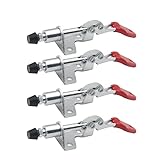 BOKIOESDE 4X Kniehebelklemmen Set, Push Pull Handwerkzeug, Kunststoff, robust, abgedeckt,...