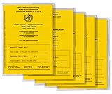 Welsberg SET 5x Impfpass und 5x Ausweishülle - Schutzhülle transparent Klar...