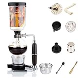 Siphon Kaffeemaschine Japanischen Stil Vakuum Glas Siphon Topf Percolators 1-3...