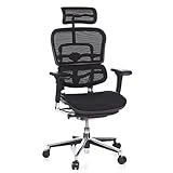 hjh OFFICE 652111 Profi Chefsessel ERGOHUMAN ergonomischer Bürostuhl mit Vollausstattung,...