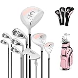 COSTWAY komplettes Damen Golfschläger Set, 9 teilige Golfschlägersätze...