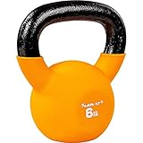 MOVIT Kettlebell PRO, Kugelhantel aus Gusseisen mit Neoprenbeschichtung, 12 Varianten: 2...