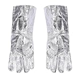 Pastoralist Aluminiumfolie -Handschuhe Hochtemperaturwärme resistente Handschuhe für...