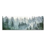 Wunderschönes Leinwandbild Wald Panorama 150x50cm – Ein einzigartiges Foto...