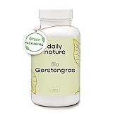 dailynature Bio Gerstengras Kapseln hochdosiert 1500 mg pro Tag | 180 Kapseln für 2...