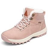 Mishansha Winterschuhe Damen Gefüttert Winterstiefel Rutschfest Outdoor Wanderschuhe...