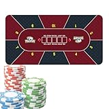 Spieltischhusse - Pokertischdecke, Casino Tischdecke | Tragbarer Pokertisch Bedruckt Art...