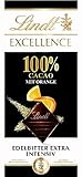 Lindt Schokolade EXCELLENCE 100 % Kakao und Orange Tafel | Extra intensiv | Mit 100 %...