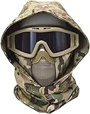 Sturmhaube Winddichte Maske Halbgesicht Airsoft Mesh-Maske Und Taktische...