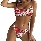 Schwimmen Jungen Mode Bikini für Frauen Casual Hohe Taille Bikini Crop Top Zweiteilige...