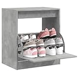 Fitlin Schuhschrank aus Sonoma-Eiche, 80 x 34 x 63 cm, Holzwerkstoff, Schuhaufbewahrung,...