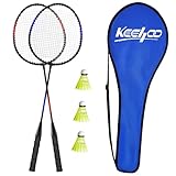 KH Federball Set Badminton Schläger Set of 2 oder 4 für Erwachsene Kinder, Schläger,...