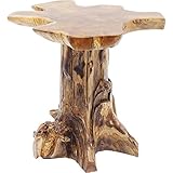 Kare Design Beistelltisch Tree Klein Nature, Braun, Teak Massivholz, Wohnzimmertisch,...