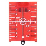 Magnetisches Boden-Laserziel, ABS-Linienlaser-Zielplatte, Leichte Laser-Zielkarte mit...