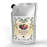 VITAVEGGY Frucht-Püree MultiVitamin Wald-Früchte 6x 1kg mit Himbeere Sauerkirsche...