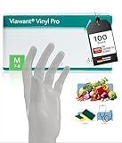 Viawant® Vinyl Pro Einweghandschuhe Vinyl Handschuhe M [100 Stück] Sehr...