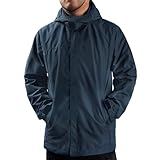 ANAYSN Herren Regenjacke mit Kapuze wasserdicht leichte Jacke und...